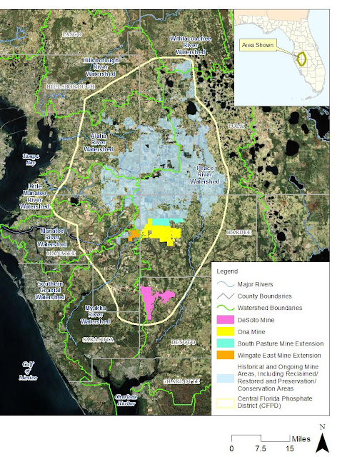 Areawide Study For Florida Phosphate Mining Is Badly Flawed Sierra Club Phosphate Mining Footprint 